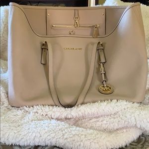 Michael Kors large beige tote